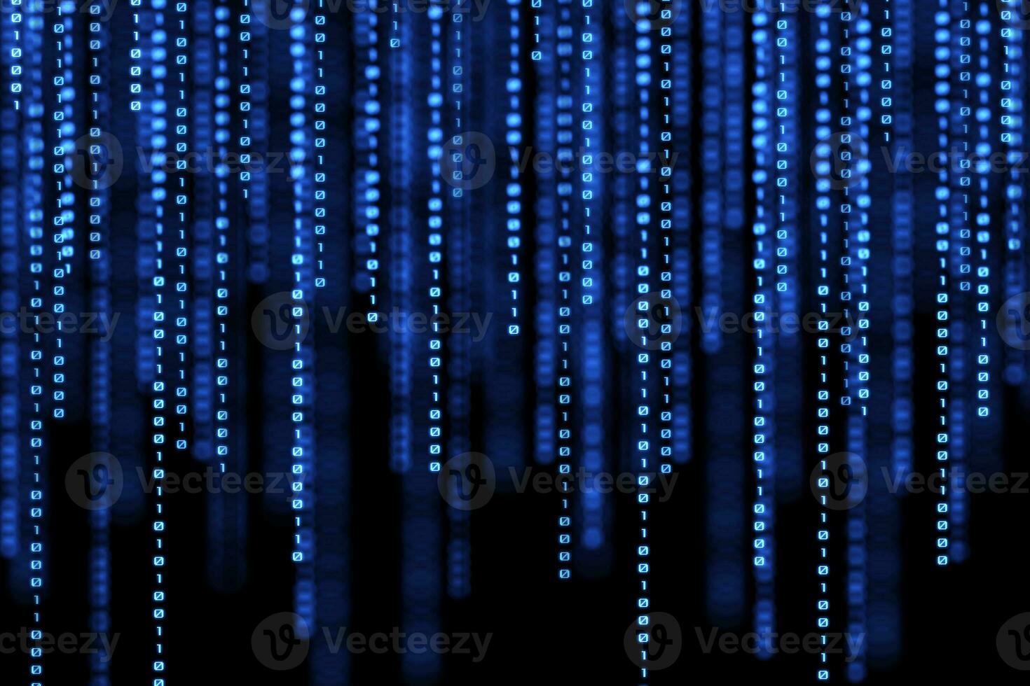 strömning binär koda bakgrund illustration. foto
