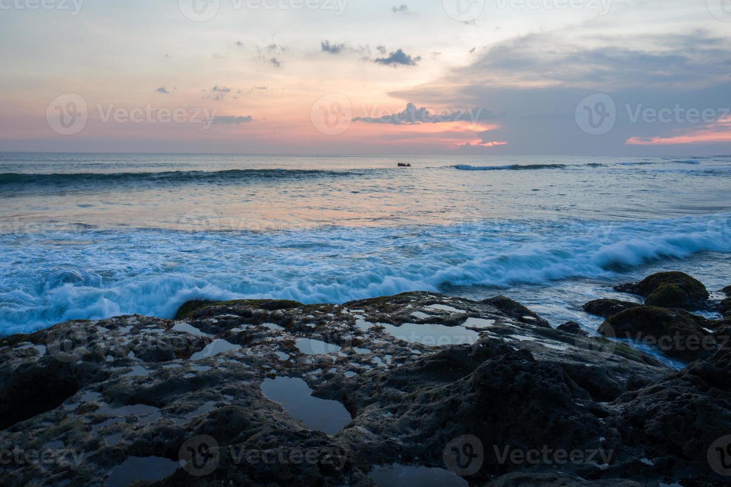 ekostrandområdet i Canggu i Bali foto