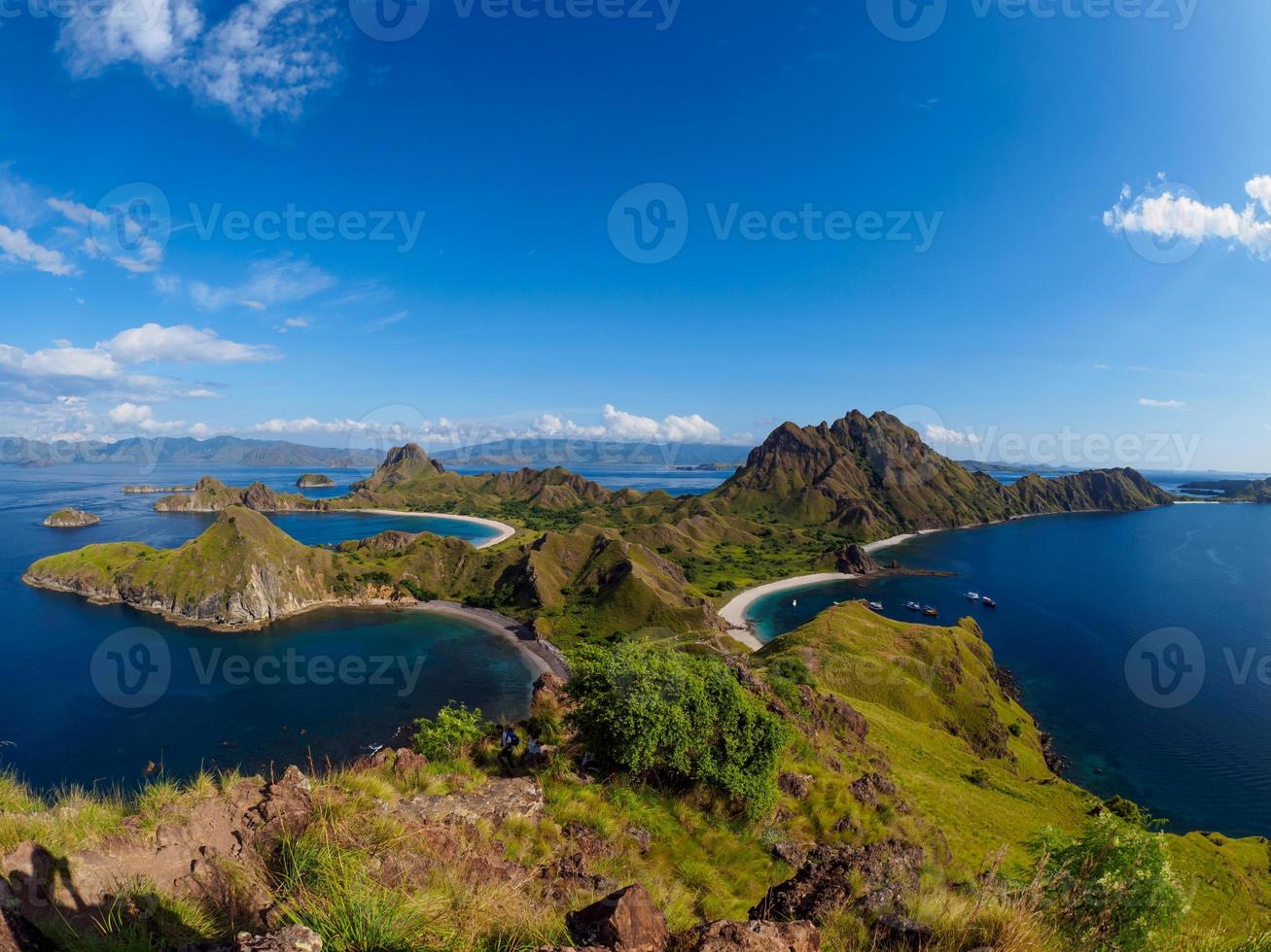 padar ö i flores i Indonesien foto