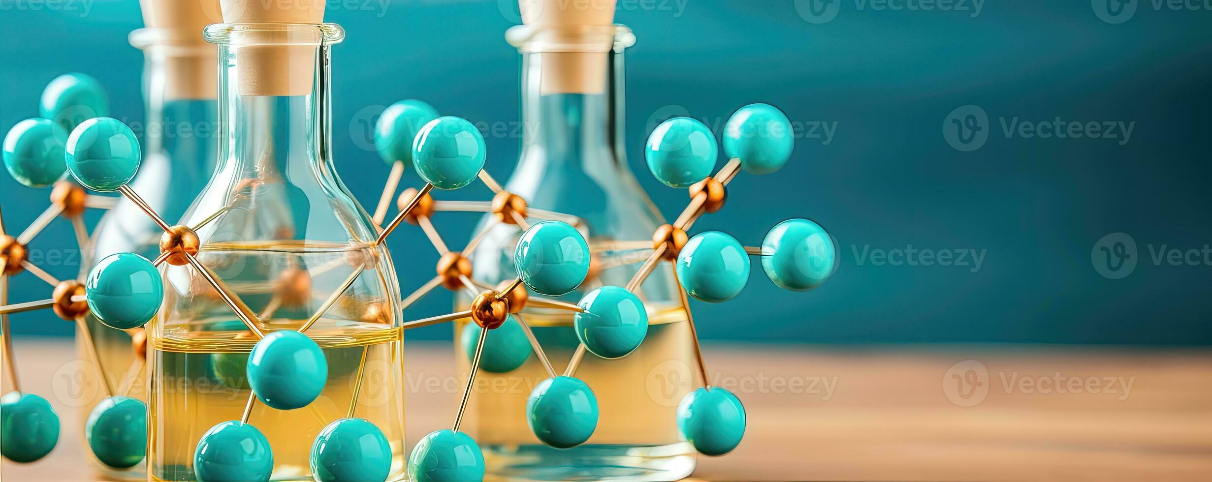 molekyl strukturera och molekyler foto