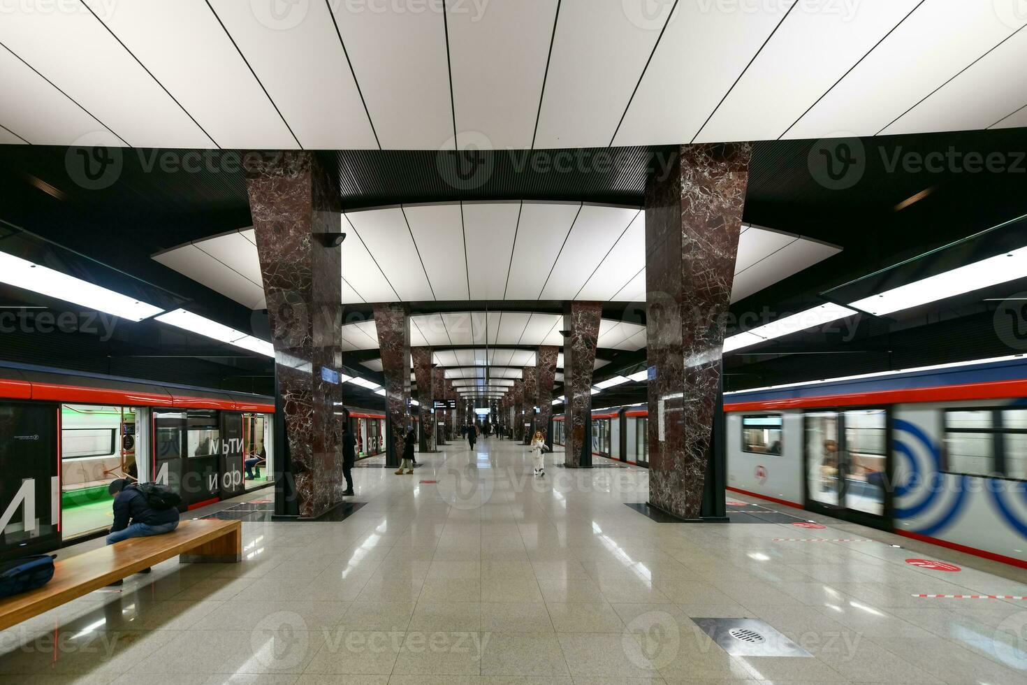 khoroshyovskaya metro station - Moskva, ryssland foto