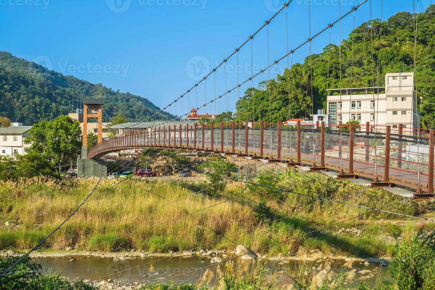 kangji hängbro vid Miaoli County, Taiwan foto