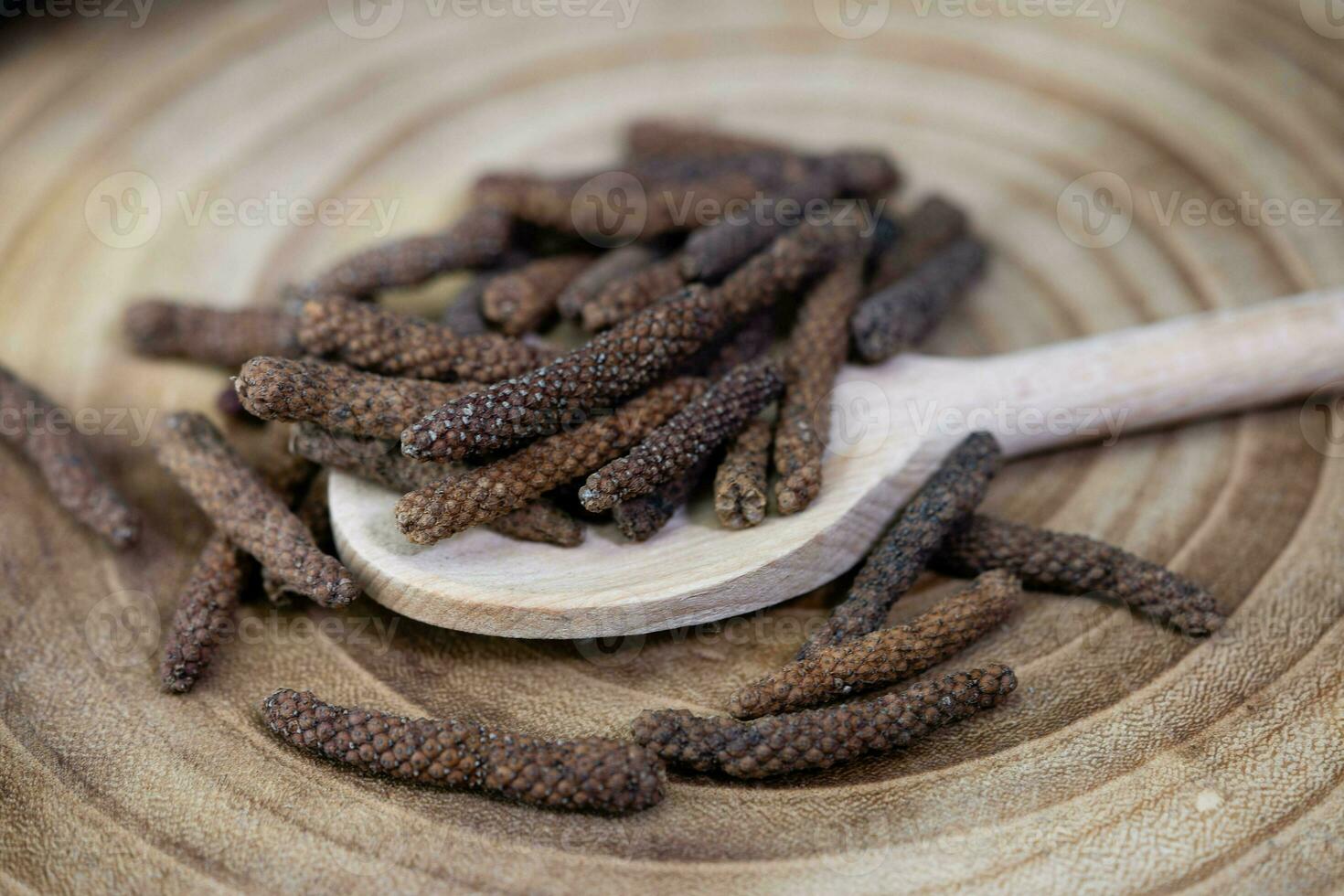 lång röd kampot peppar piper nigrum från cambodia foto