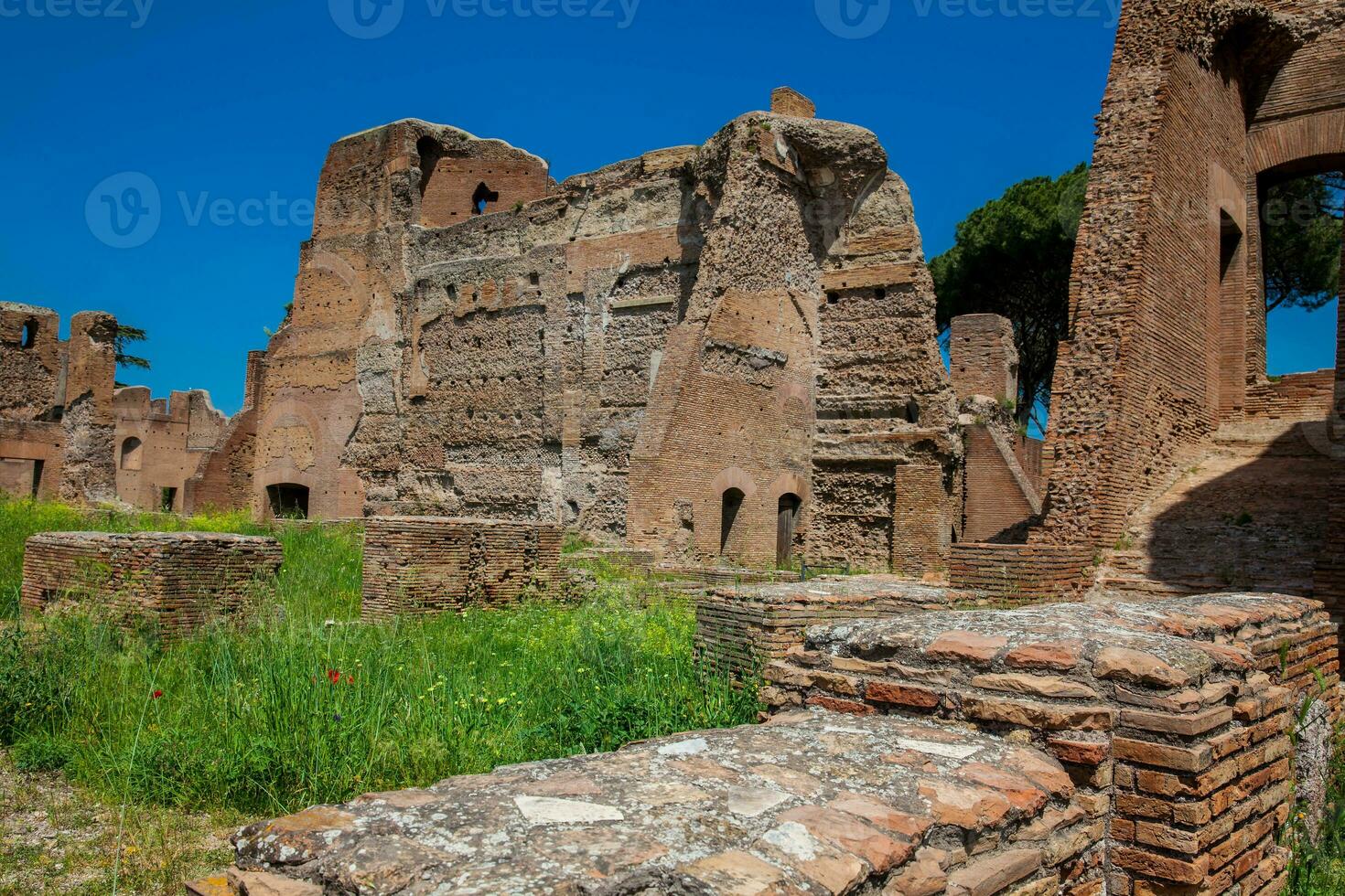 ruiner av de palats av septimius severus eller domus severiana på de palatin kulle foto