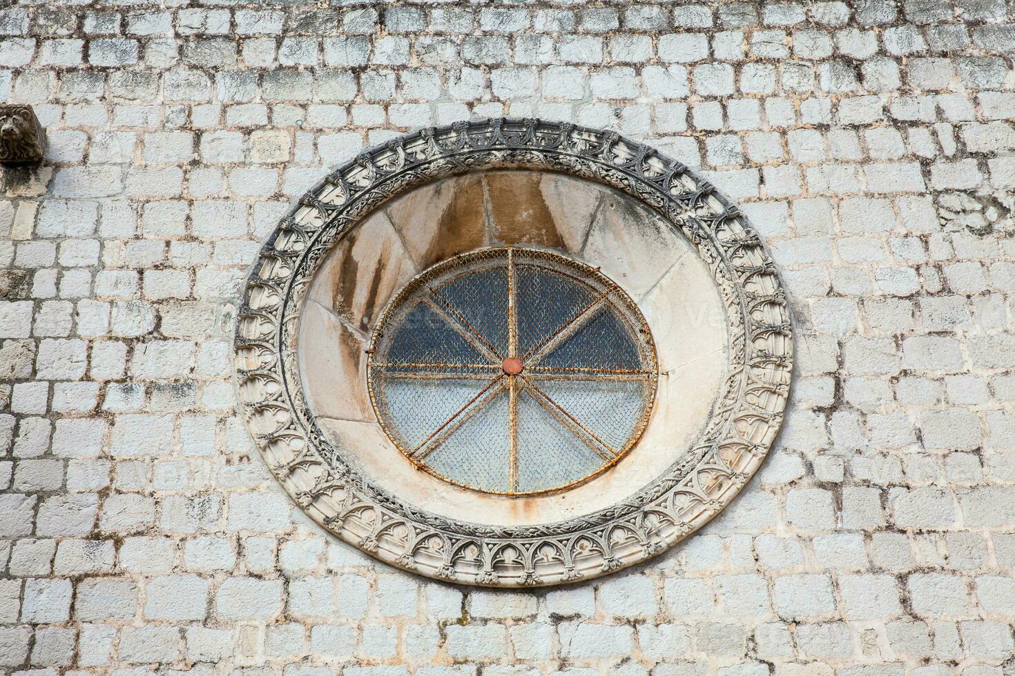 de skön arkitektur på de walled gammal stad av dubrovnik foto