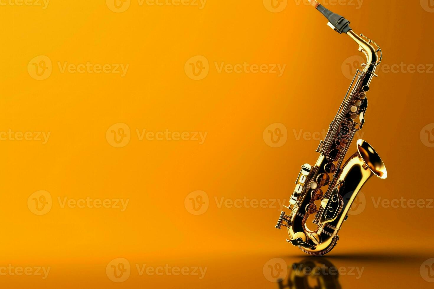 saxofon instrument bakgrund. generera ai foto