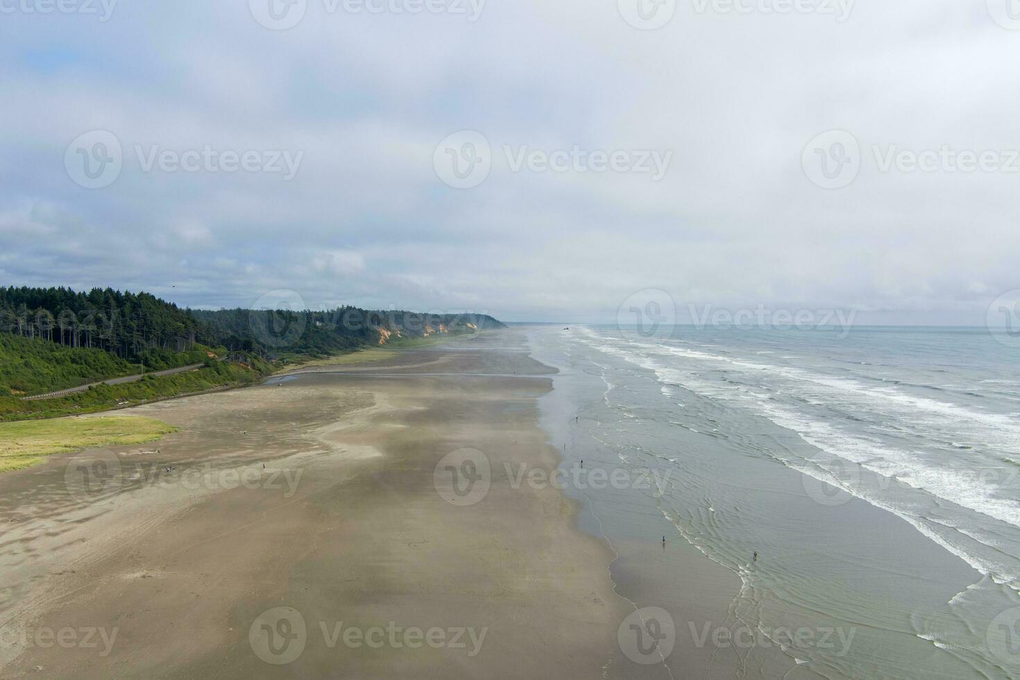 antenn se av de strand på sjöbäck, Washington foto