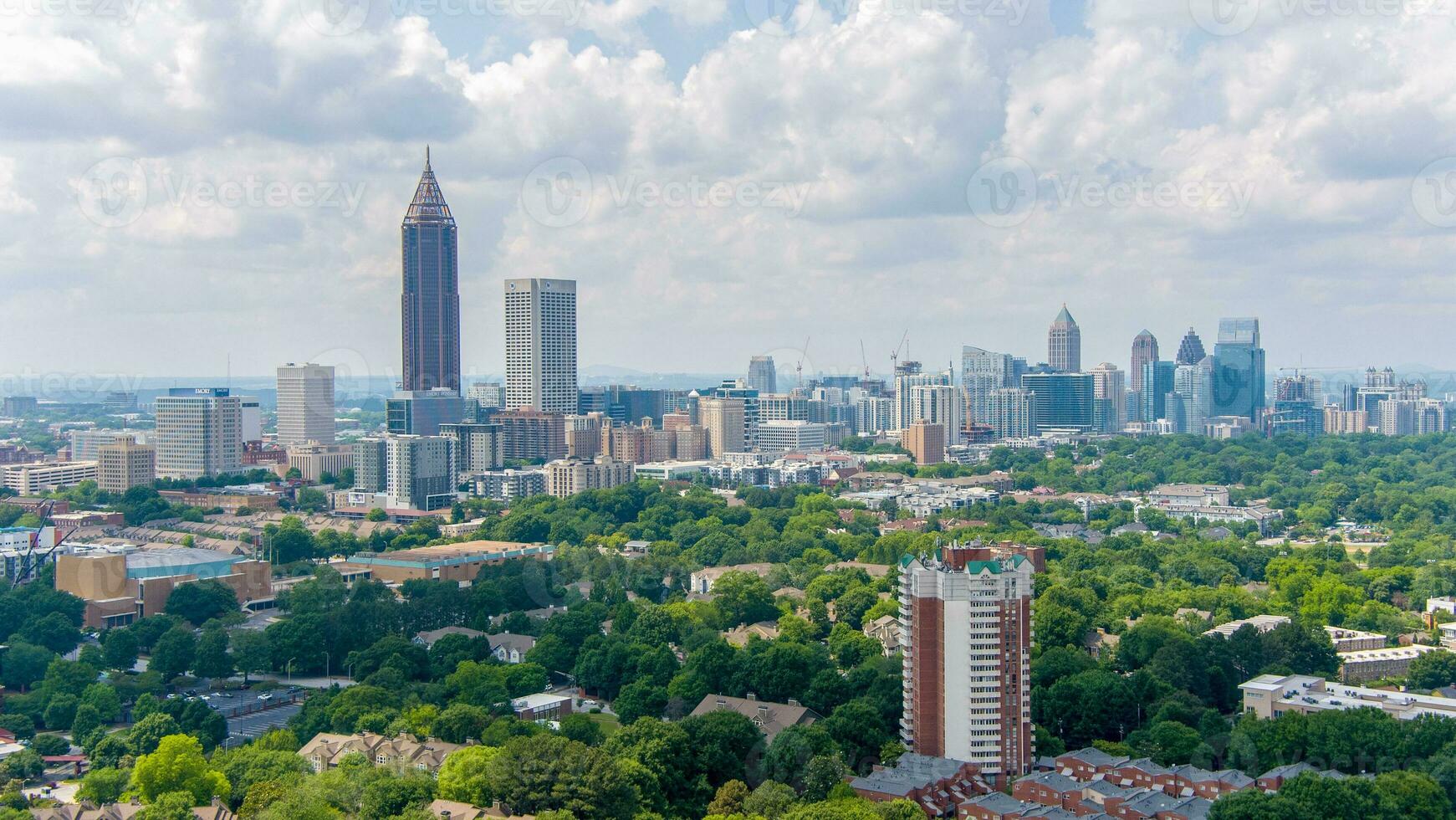 stadens centrum och midtown atlanta, georgien foto