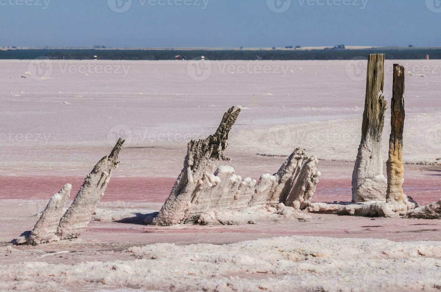 historisk resterna av gammal salt utnyttjande, saliner grande, la pampa, argentina. foto