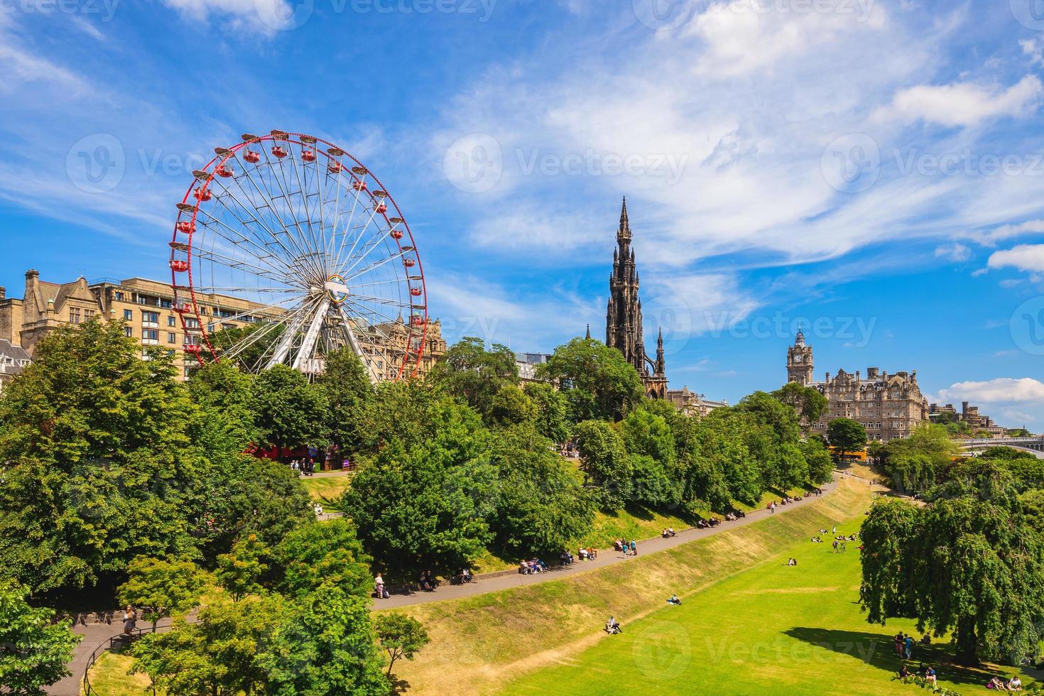 skyline av edinburgh, skottlands huvudstad, Storbritannien foto