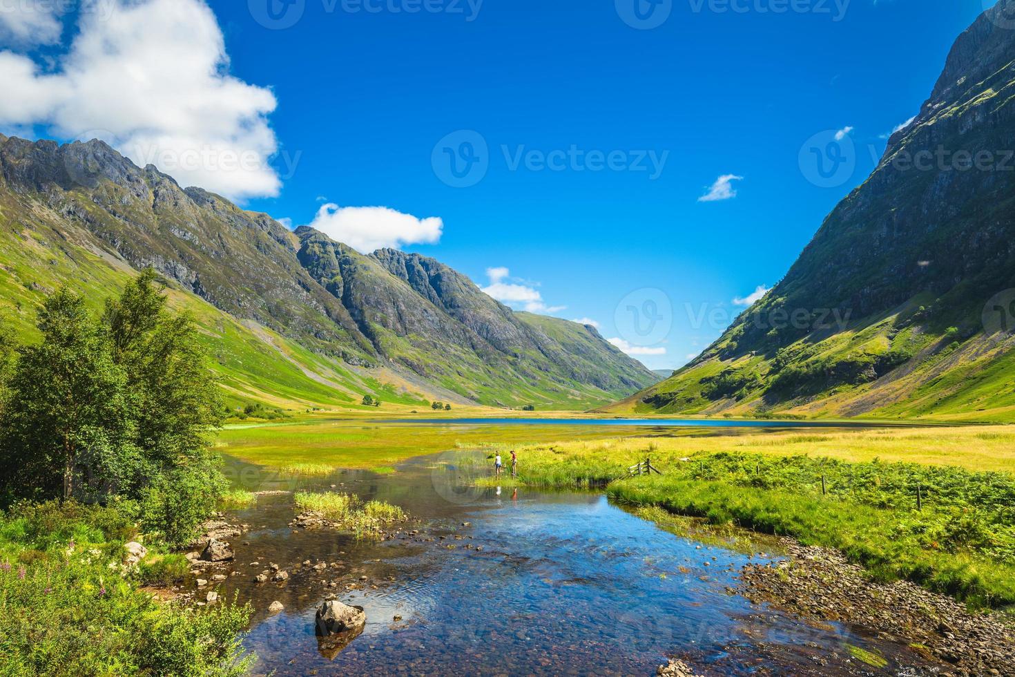 landskap av glencoe på höglandet i Skottland, Storbritannien foto