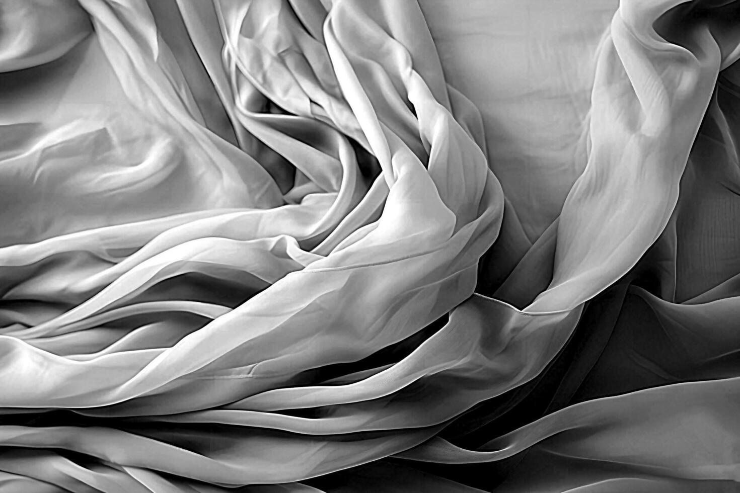 beige neutral silke tyg Foto, mång skiktad abstraktion, skir tyger, ai generativ konst foto