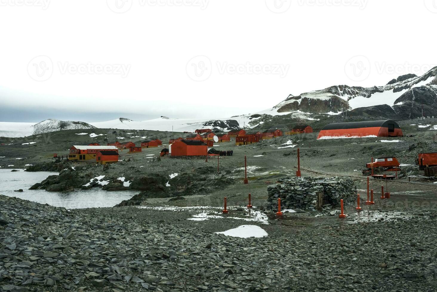 vetenskaplig grund i antarctica foto