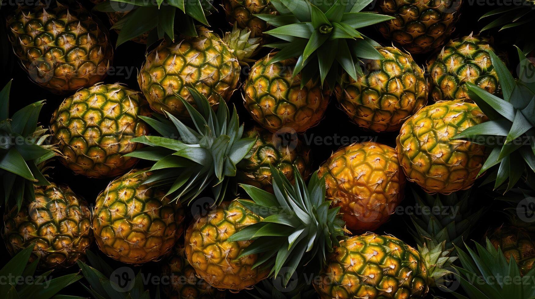 ananas frukt bakgrund ai genererad foto