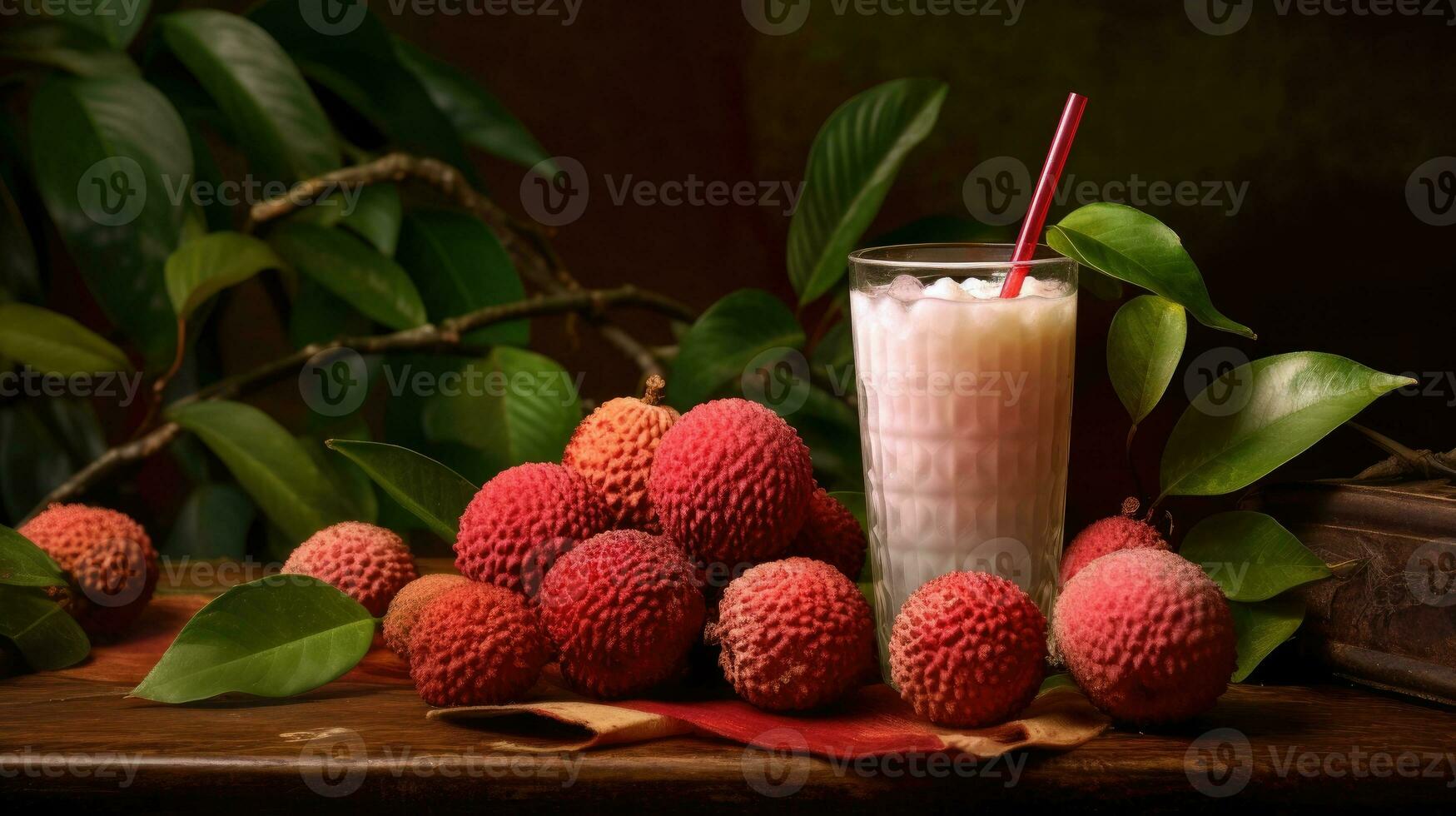 litchi juice ai genererad foto