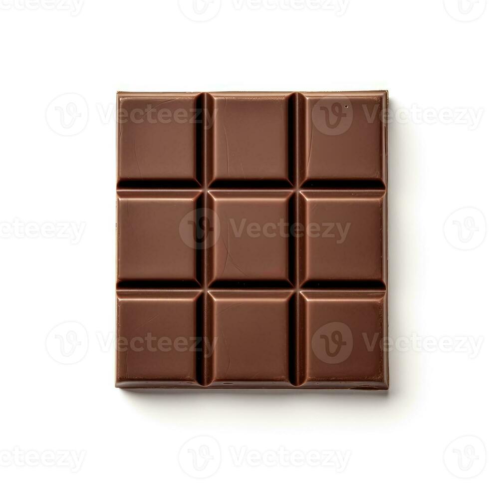 utsökt choklad isolerat på vit bakgrund foto