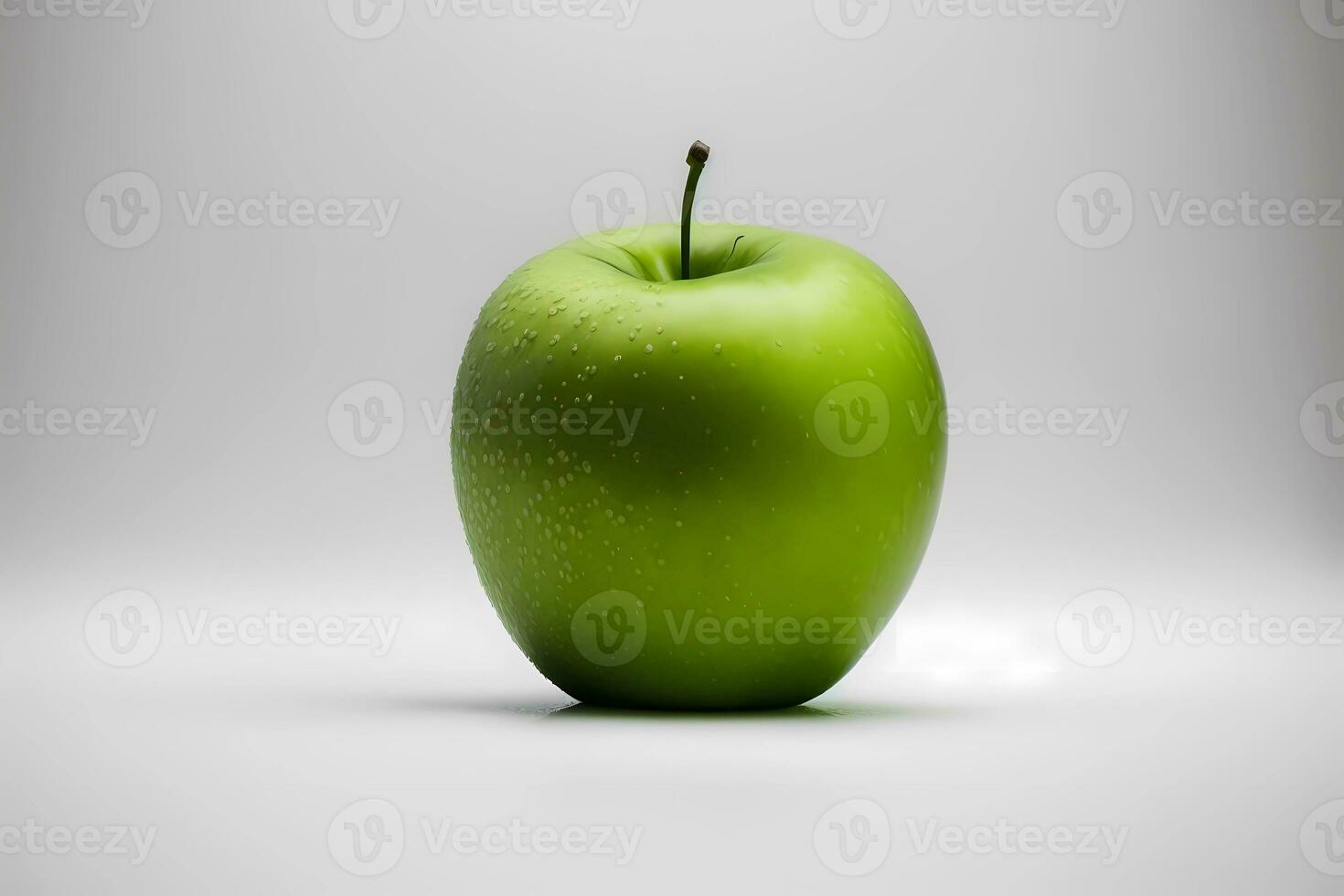 grön färsk äpple, isolerat foto