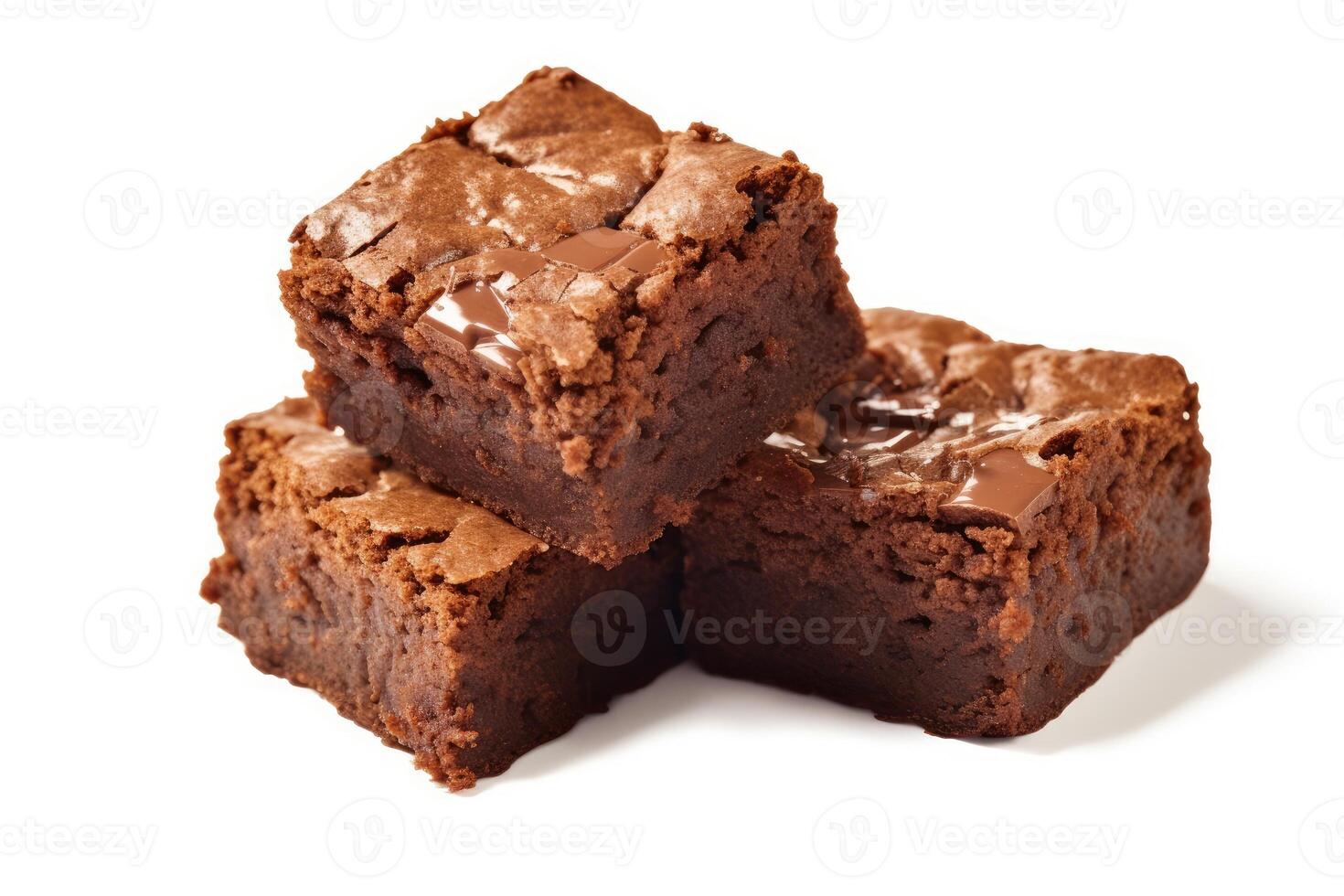 brownies luddig mat fotografi ai genererad foto