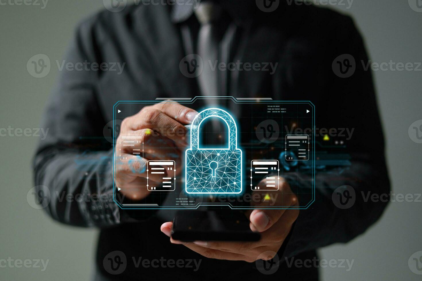 skydd nätverk säkerhet säker din data begrepp. digital brottslighet förbi ett anonym hacker. foto