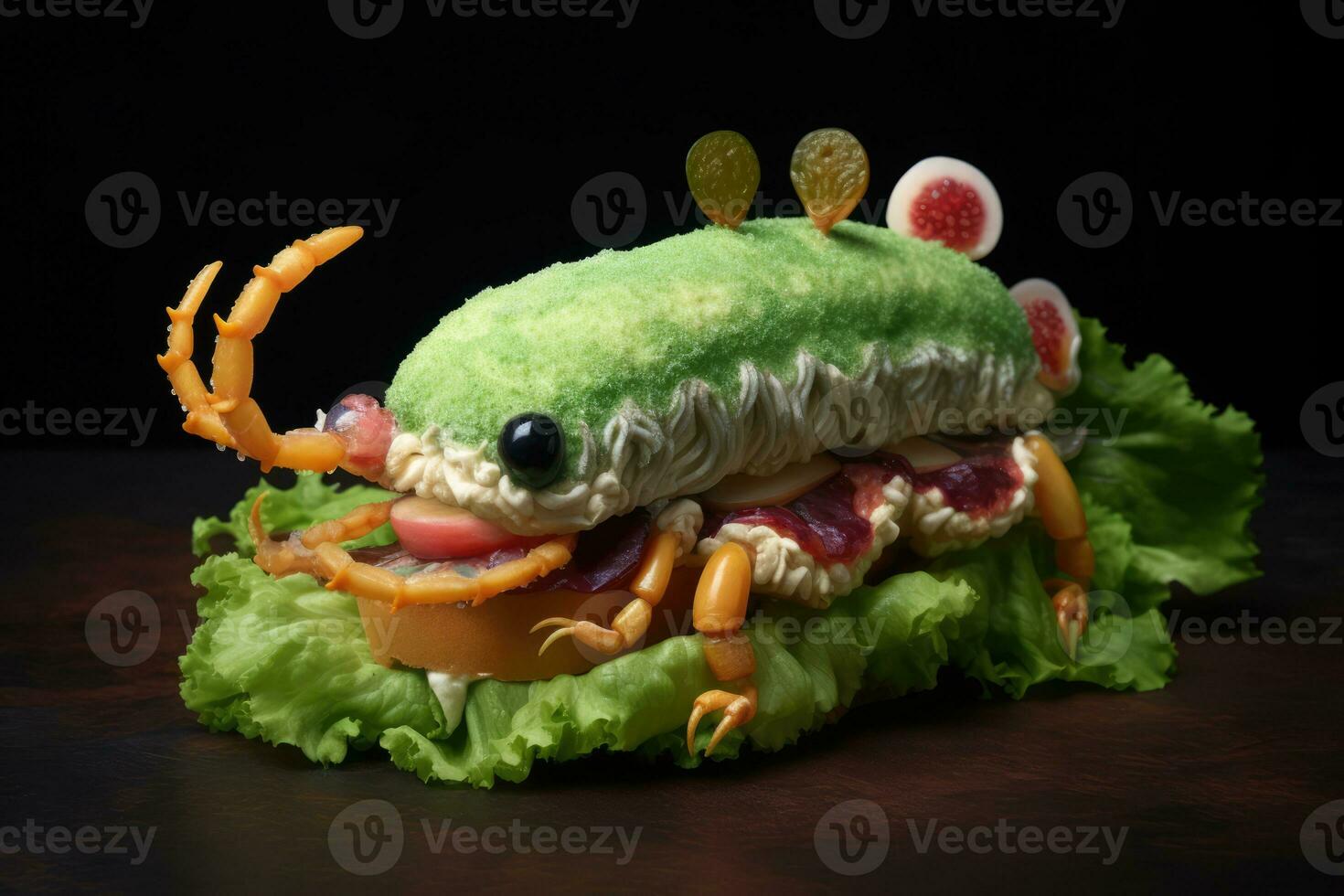 kreativ smörgås konst foto