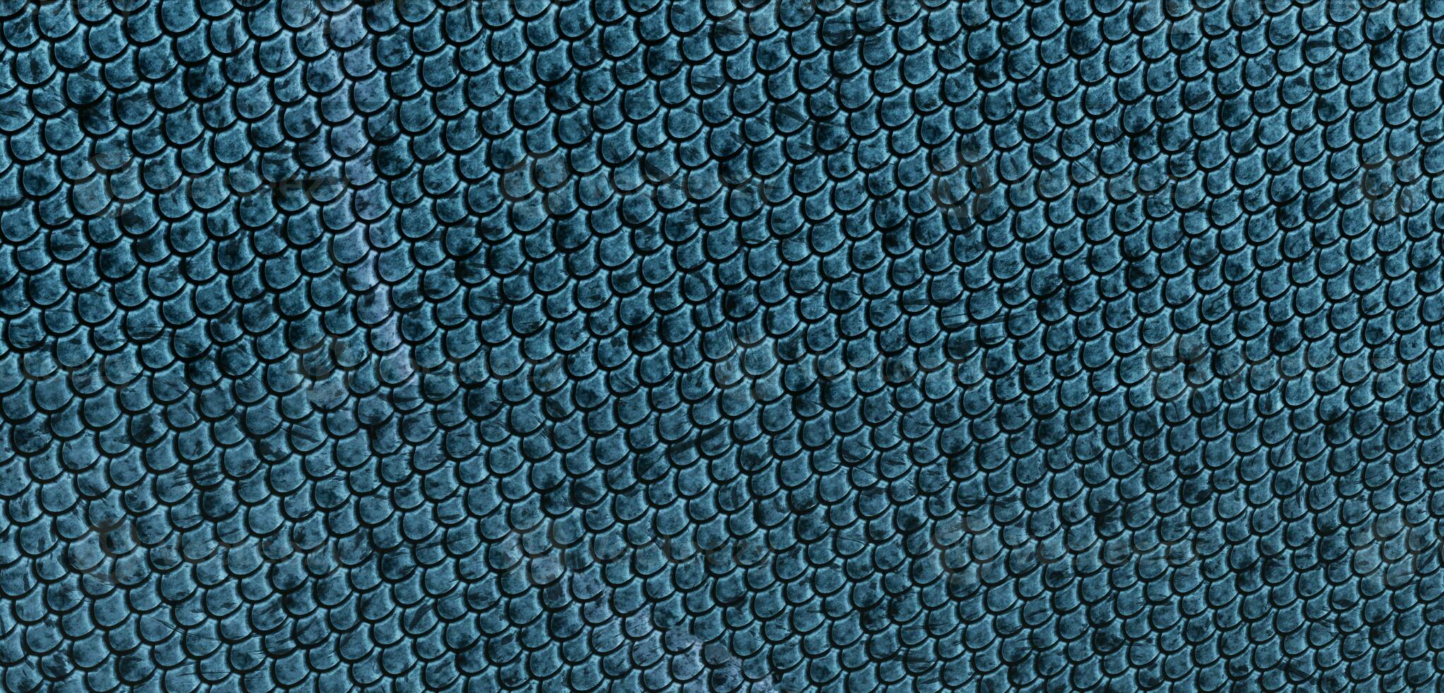orm skala textur fisk skalor bakgrund djur- hud naturlig hud läder mönster bakgrund 3d illustration foto