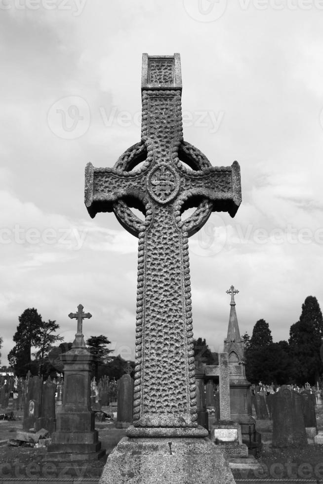 bw celtic cross foto