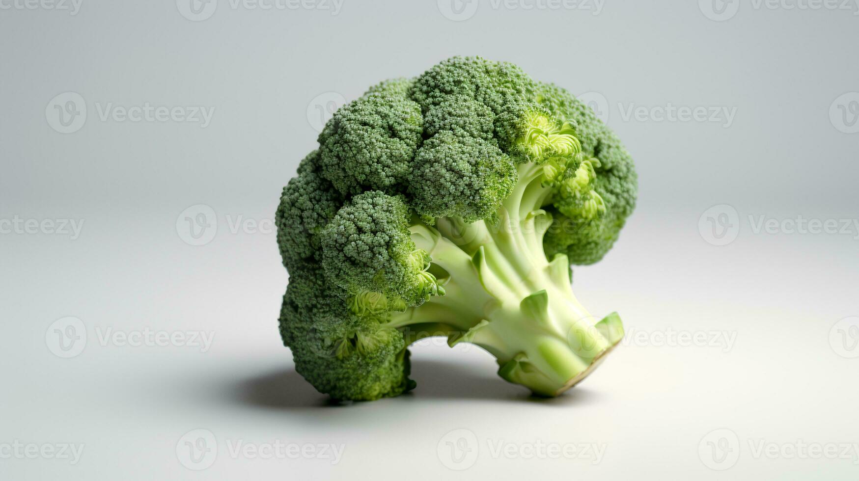 Foto av broccoli isolerat på vit bakgrund