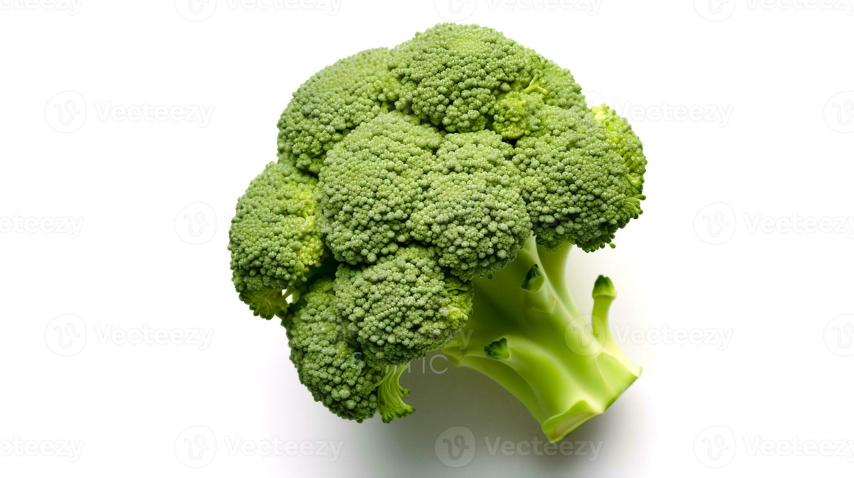 Foto av broccoli isolerat på vit bakgrund