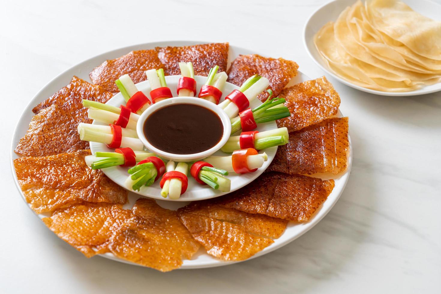 peking duck - kinesisk mat foto