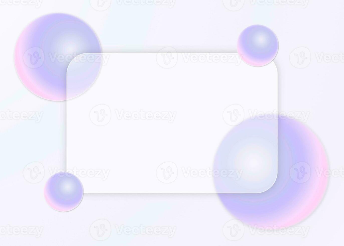 lila glas morfism och sfär pastell färger företag abstrakt bakgrund foto