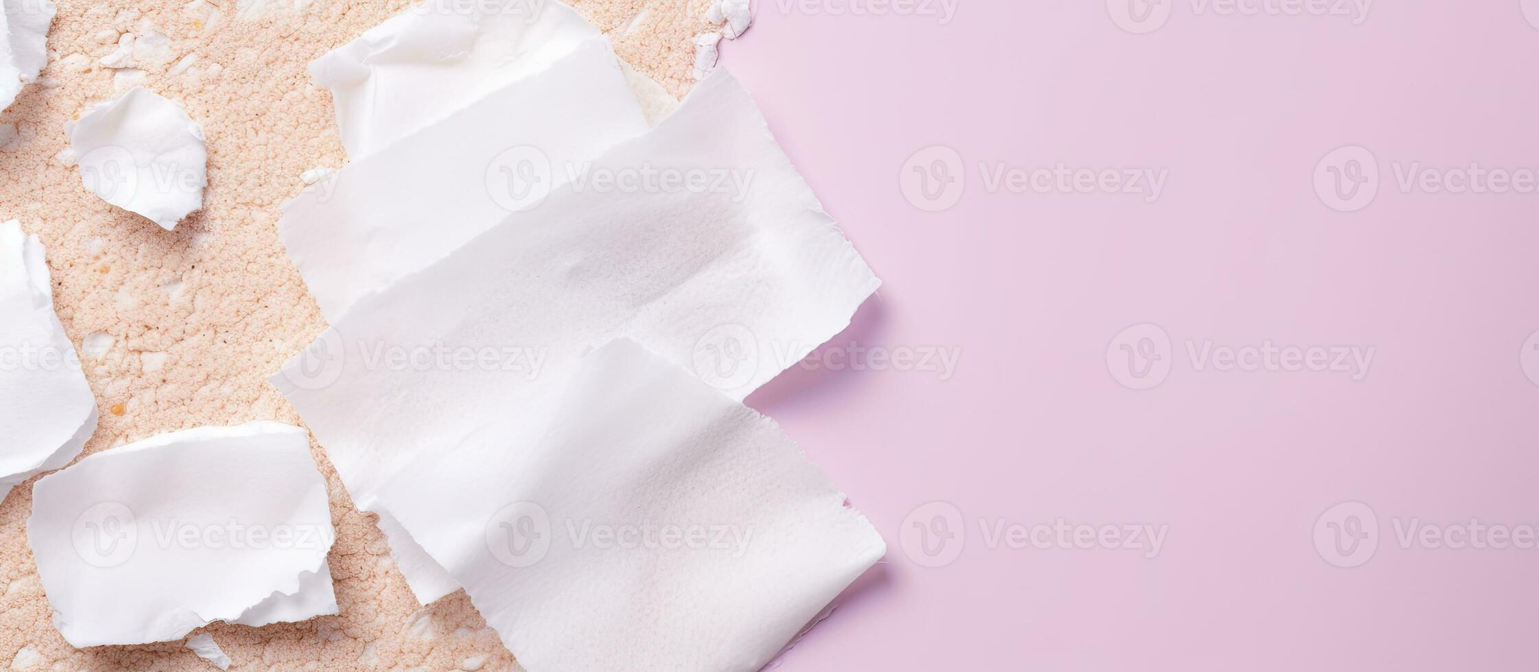 Foto av tom vit papper på en vibrerande rosa bakgrund med kopia Plats