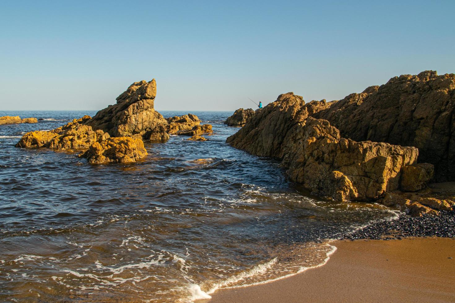 havslandskap från maldonado, uruguay foto