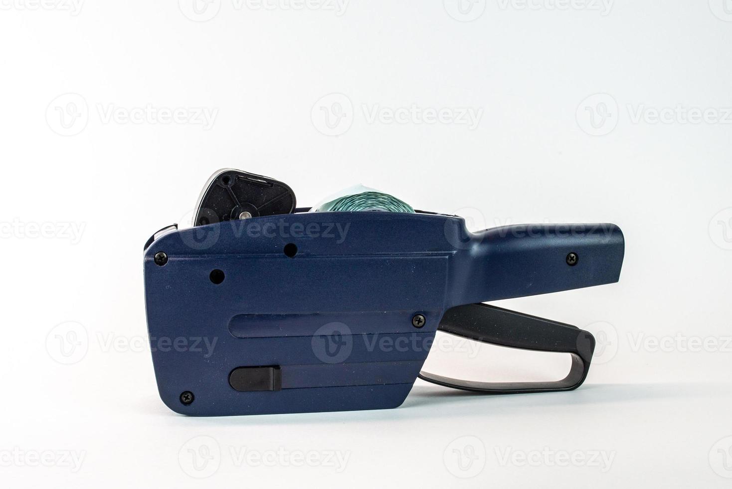 prissättningsmaskin för blå och svart bälte foto