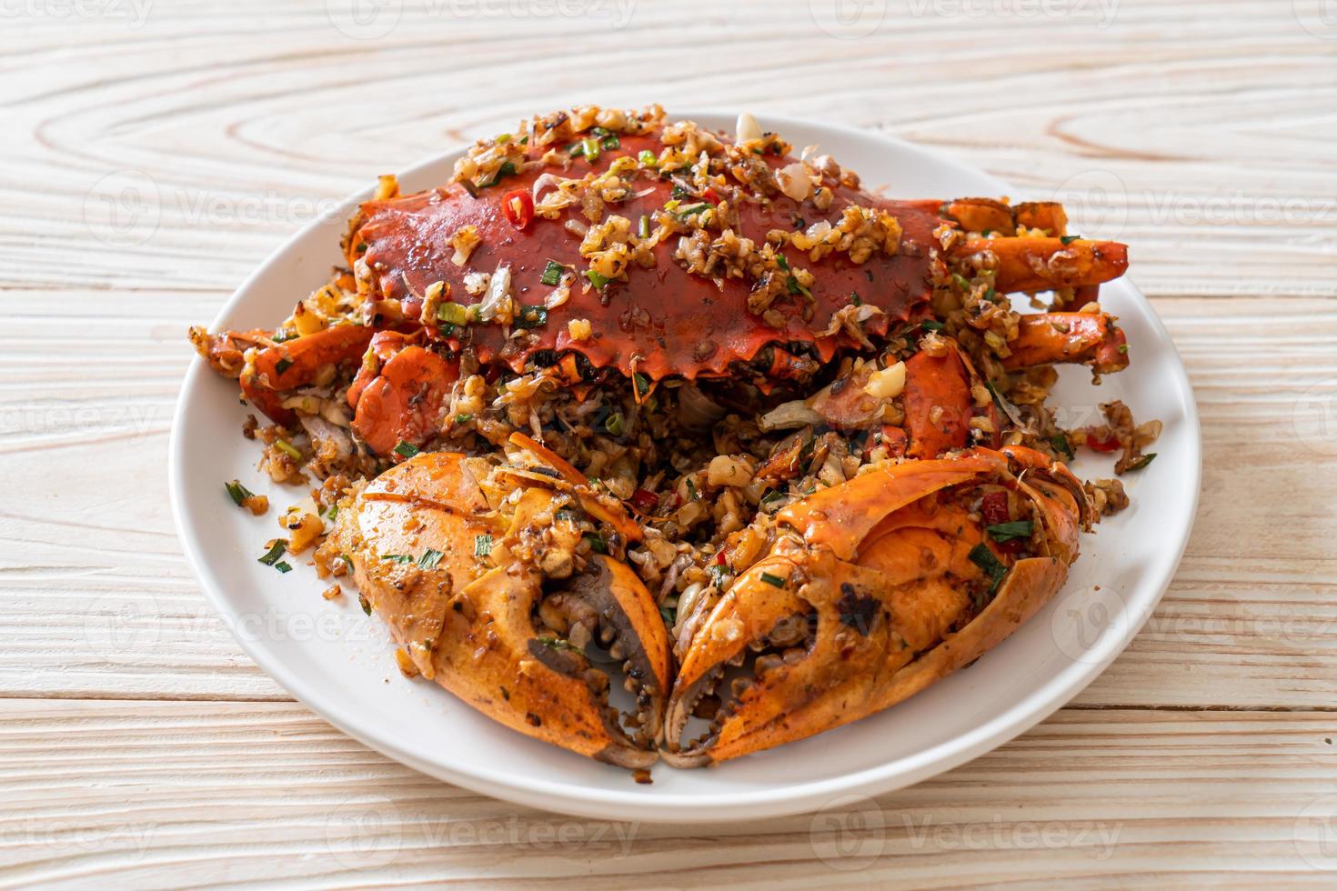 rör stekt krabba med kryddigt salt och peppar foto