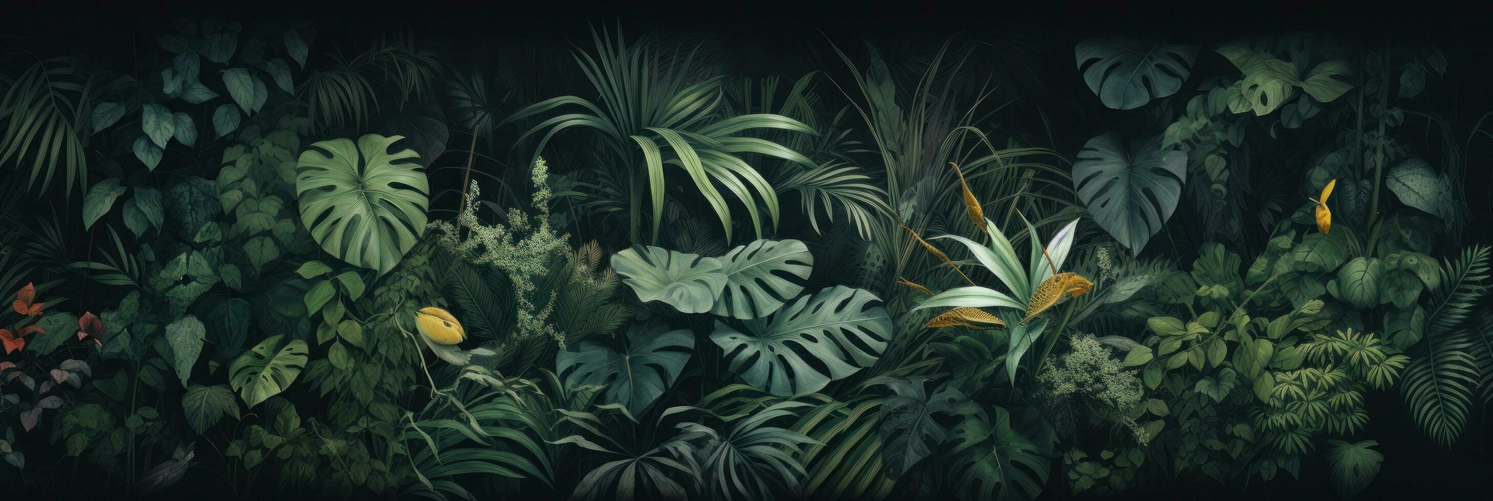 gröna tropiska blad bakgrund foto