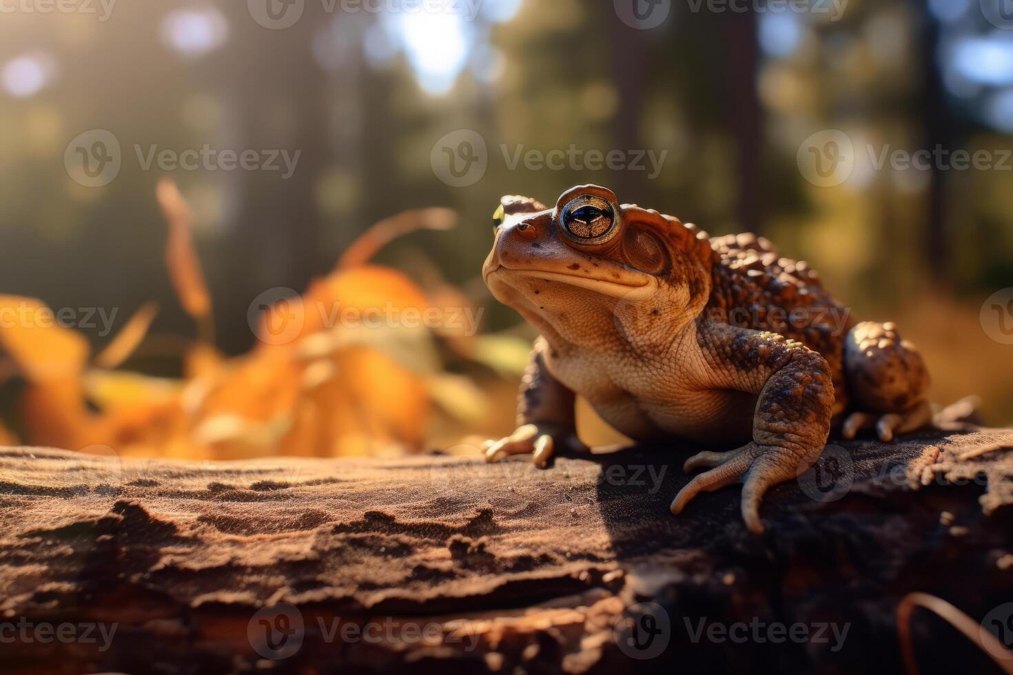 padda i natur, nationell geografi, bred liv djur. ai genererad. foto