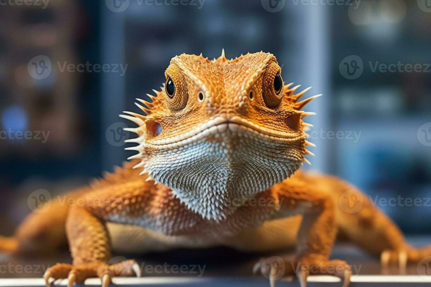 skäggig drake i natur, nationell geografi, bred liv djur. ai genererad. foto