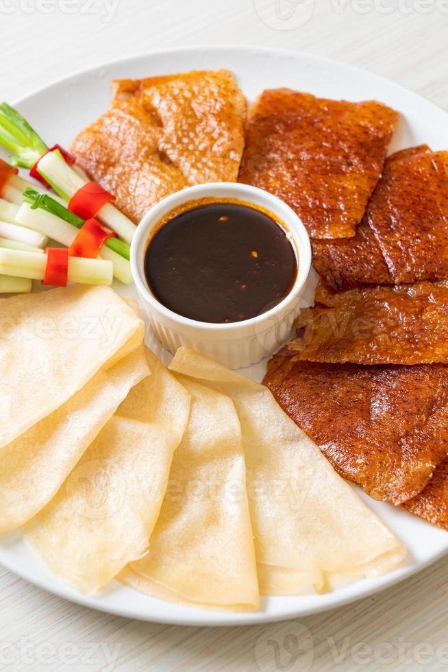 peking duck - kinesisk mat foto