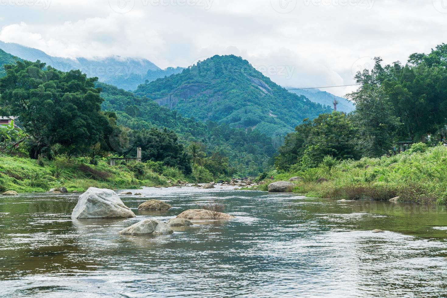 kiriwong by - en av de bästa friluftsbyn i Thailand och bor i gammal thailändsk kultur. ligger i Nakhon Si Thammarat, Thailand foto