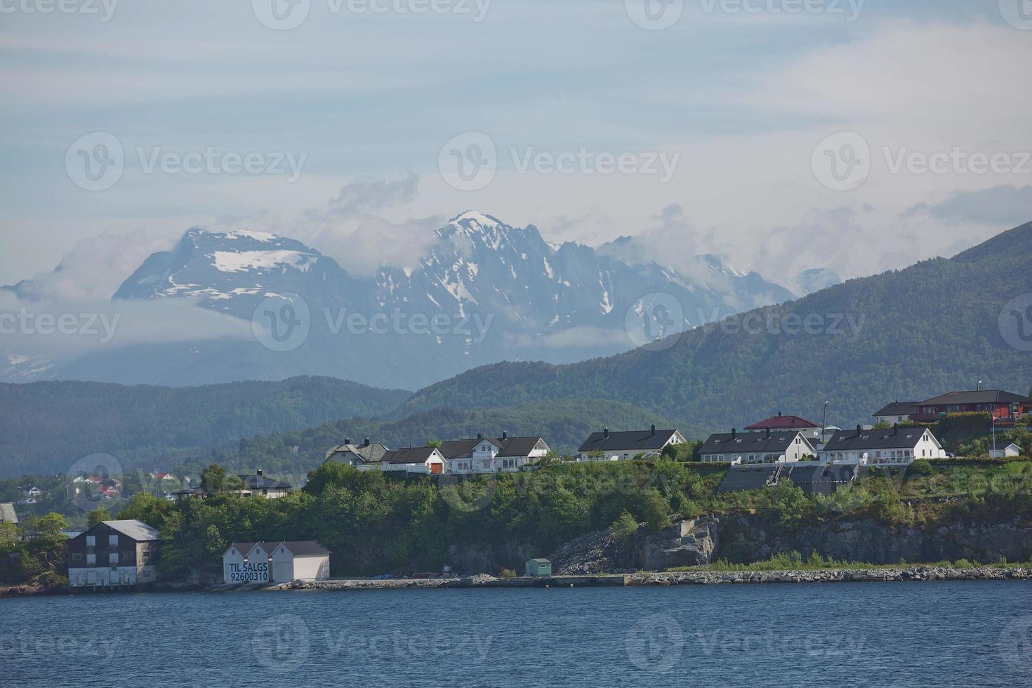 jugendstil eller art nouveau-arkitektur i Ålesund, Norge foto