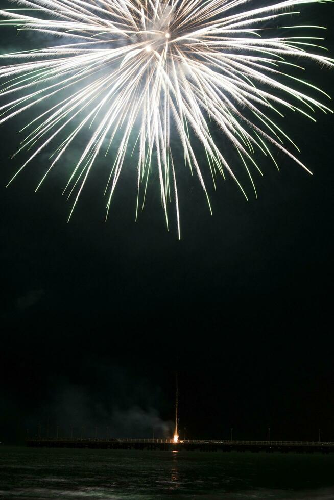 fyrverkeri i forte dei marmi foto