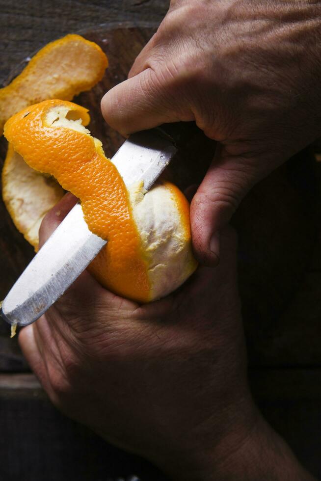 skala en apelsin foto