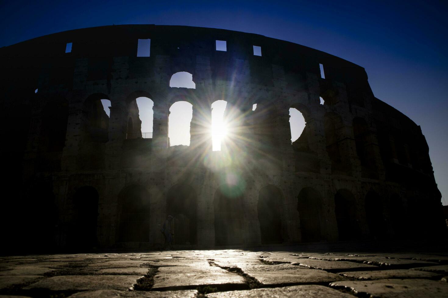 colosseum till de gryning foto