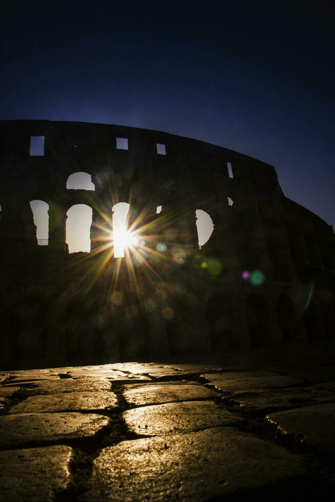 colosseum till de gryning foto