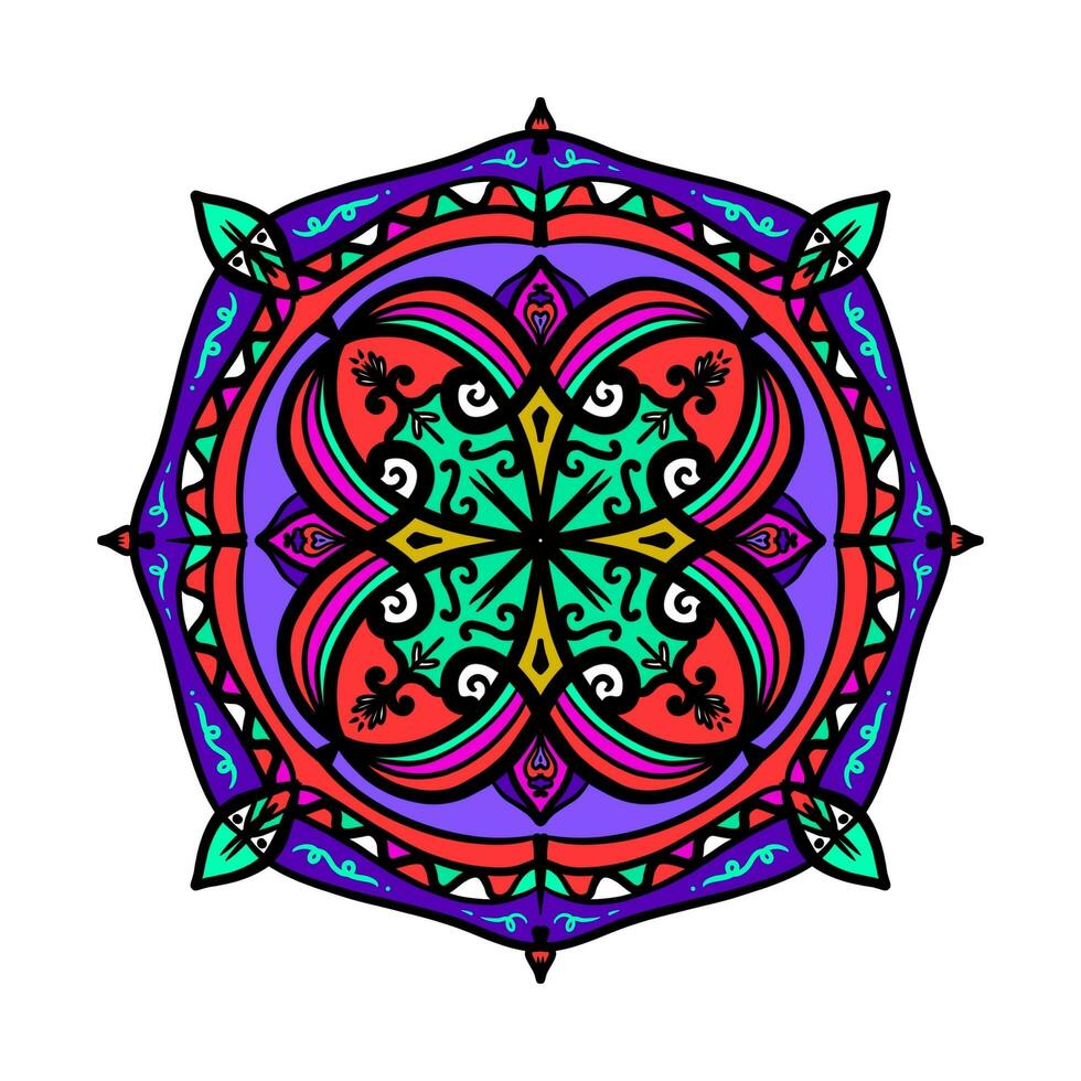 mandalas för färg bok. dekorativ runda ornament. ovanlig blomma form. orientalisk mönster, illustration, mandala mönster. väva design element. färg bok sida foto