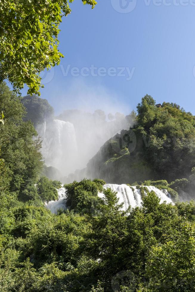 marmore vattenfall det högsta i Europa foto