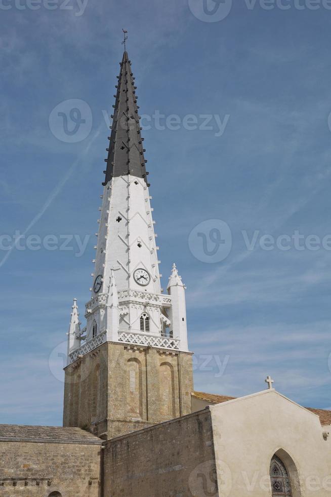 kyrkan av ars i ile de re i charente, frankrike foto