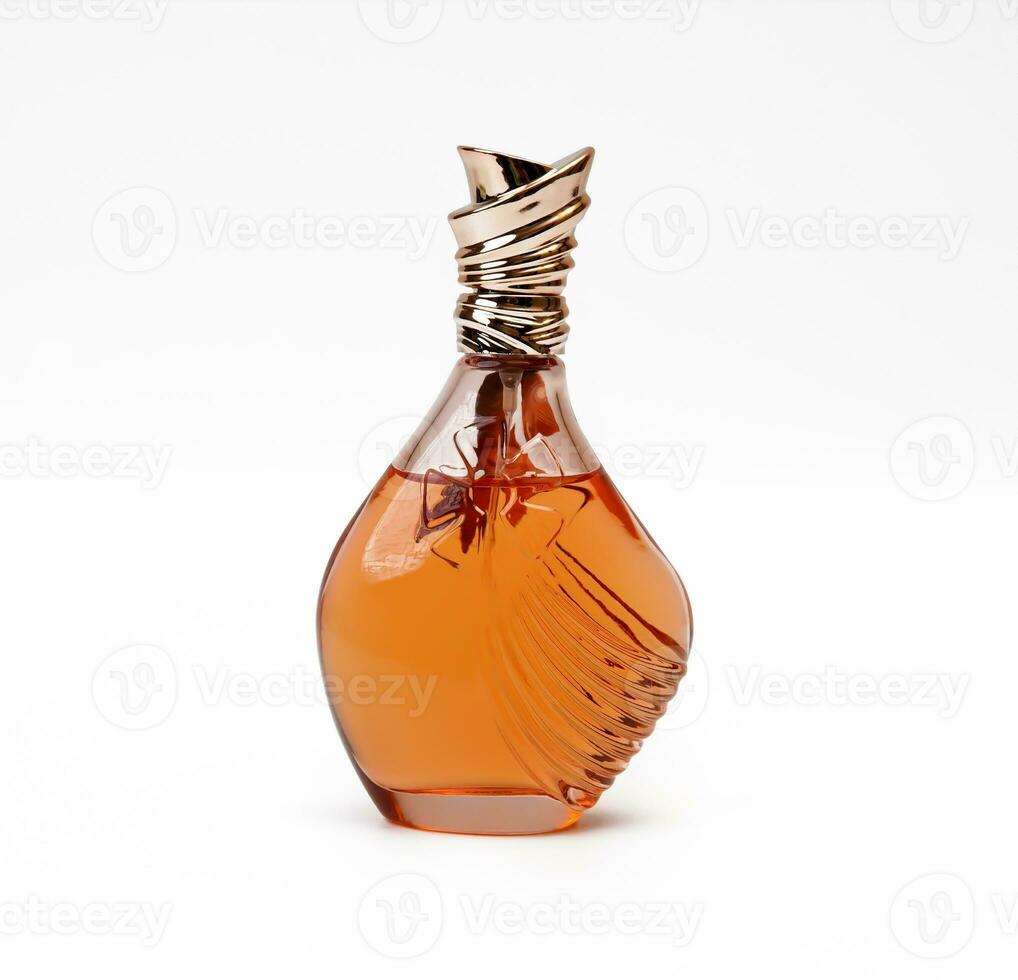 lyx parfym flaska närbild Foto av parfym doft doftande vatten cologne i en glas flaska