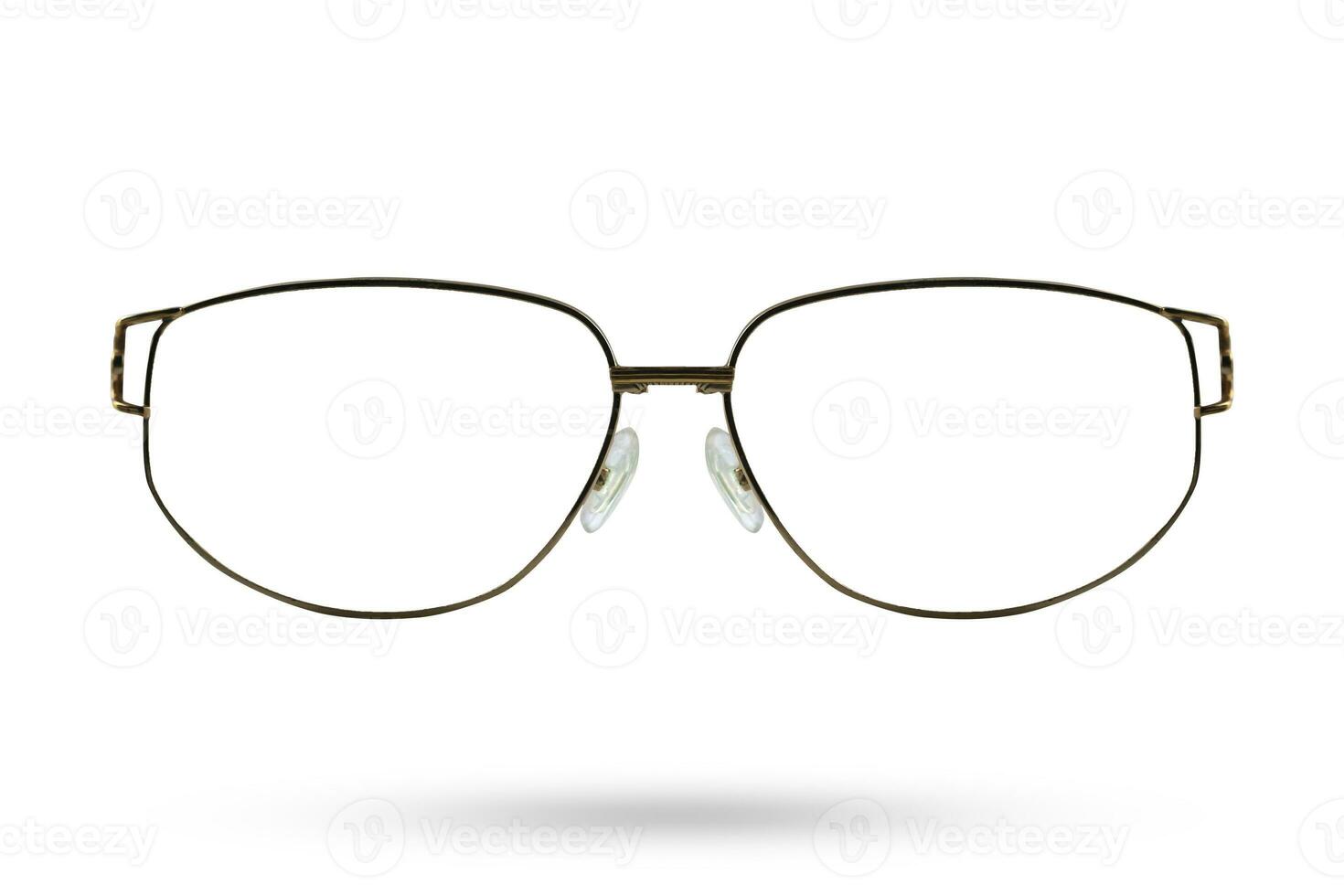 silver- glasögon stil isolerat vit bakgrund. foto
