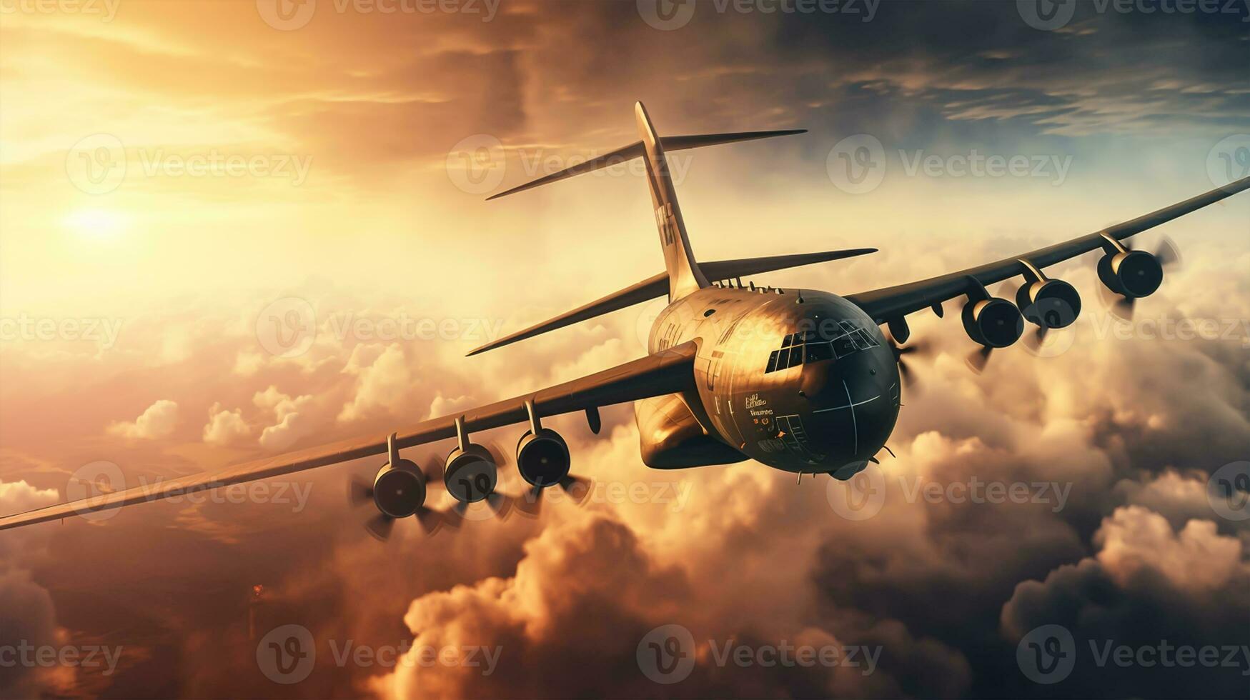 flygplan som flyger i himlen foto